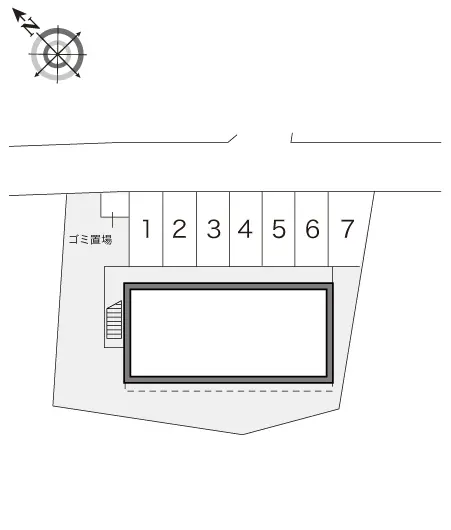 ★手数料０円★川越市豊田町２丁目　月極駐車場（LP）